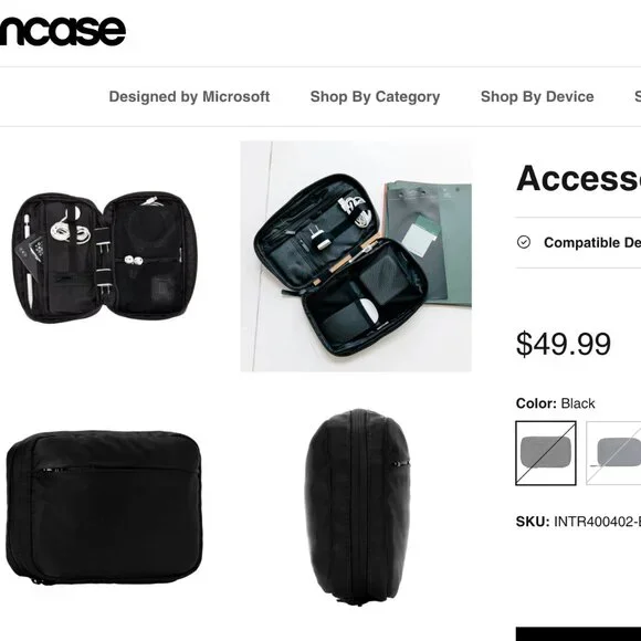 INCASE Accessory Organizer -BURGUNDY - Picture 2 of 8